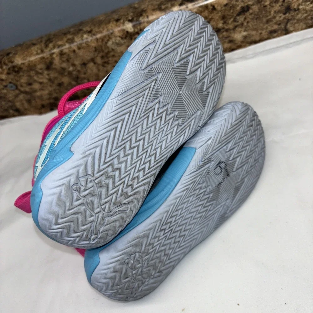 PUMA Scoot‎ Zeros Northern Lights Basketball Shoes 8C Bright Aqua 309966-02